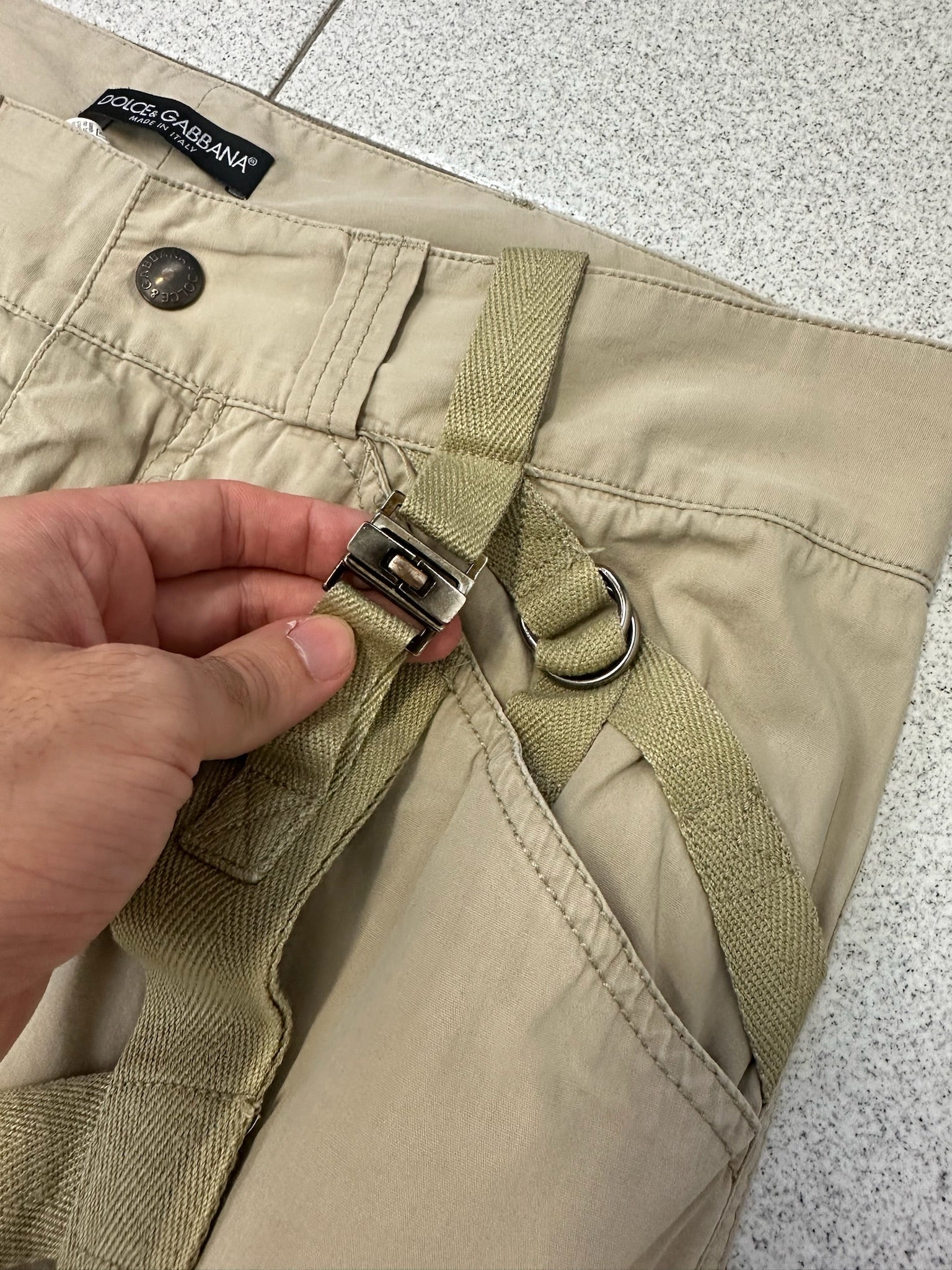 パンツ dolce & gabbana parachute cargo pants 04 SS2004 Dolce & Gabbana Bondage parachute cargo pants