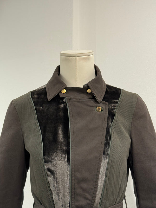 2000s Roberto Cavalli belted paneled jacket