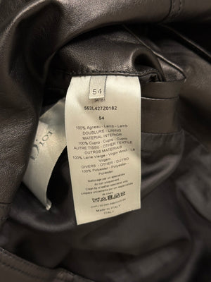 2010s Dior hybrid varsity leather jacket