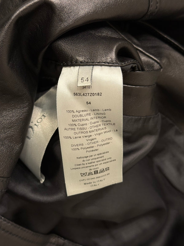 2010s Dior hybrid varsity leather jacket