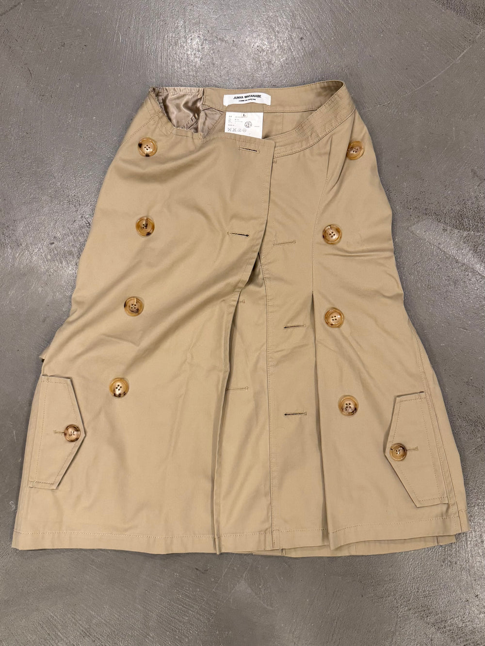 S/S2006 Junya Watanabe deconstructed trench coat skirt