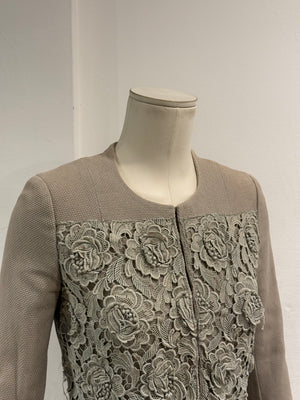 S/S2007 Christian Dior by Galliano runway floral lace cotton jacket