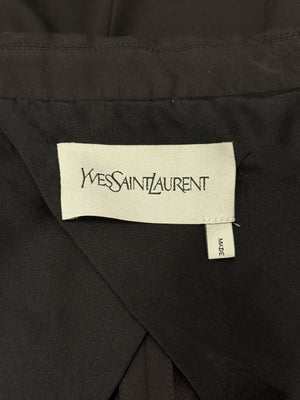 2010s Yves Saint Laurent contrast stitch blazer