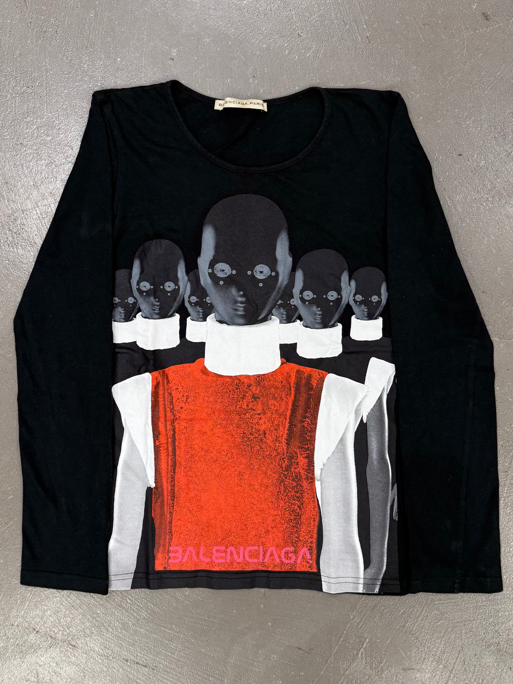 2000s Balenciaga by Ghesquiere robot long sleeve top