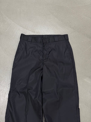 2000s Prada nylon wide leg trousers