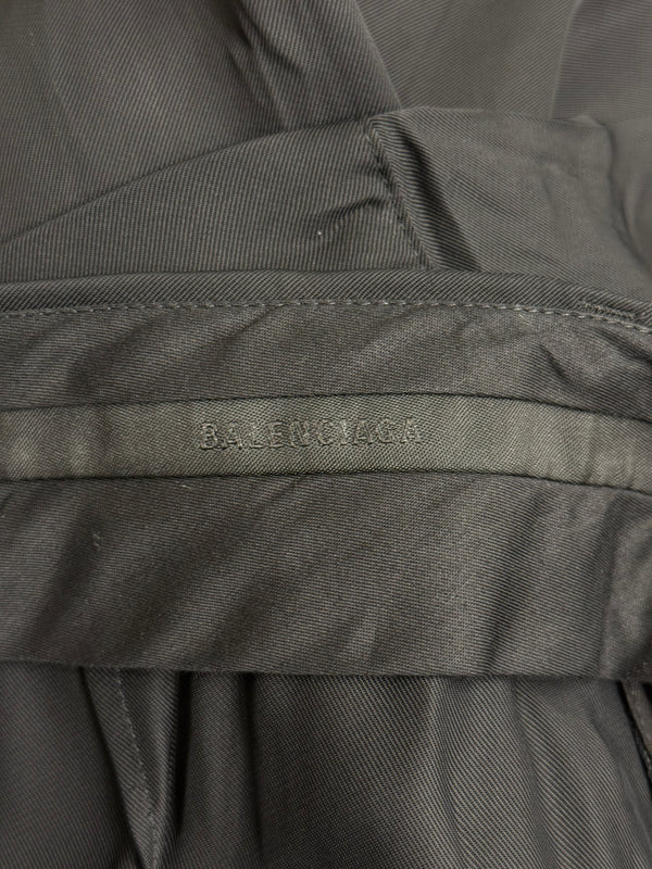 S/S2023 Balenciaga knot-front hybrid shirt wide leg pants