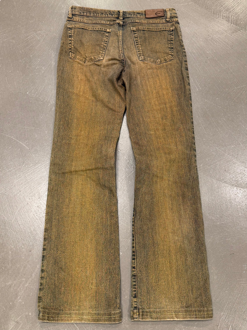 2000s Cavalli sand wash flared jeans