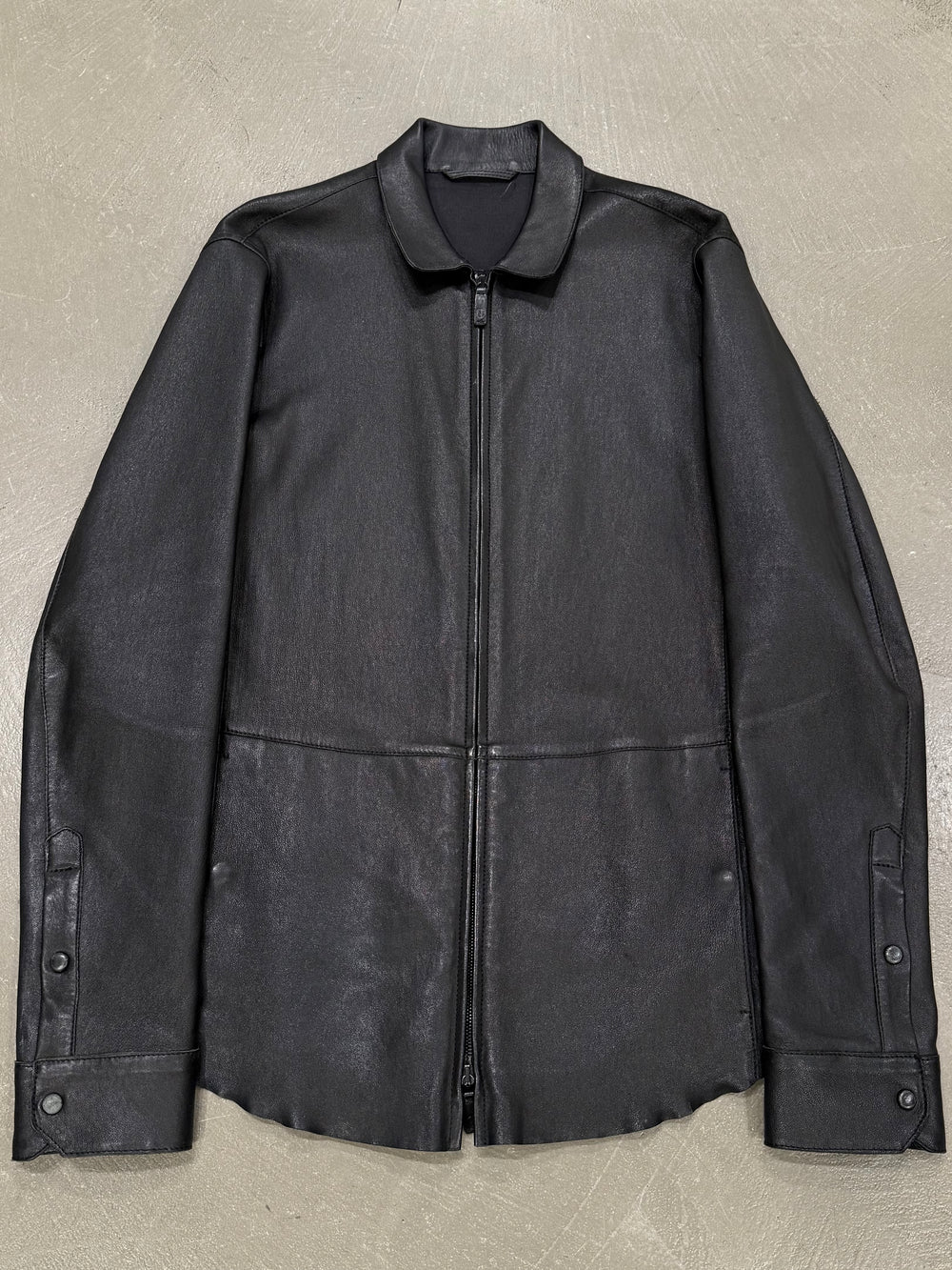 Giorgio Armani fitted leather jacket