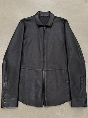 Giorgio Armani fitted leather jacket
