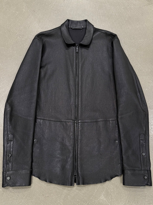 Giorgio Armani fitted leather jacket