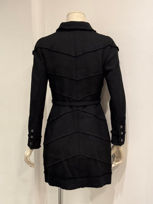 A/W2007 Chanel structured wool belted coat