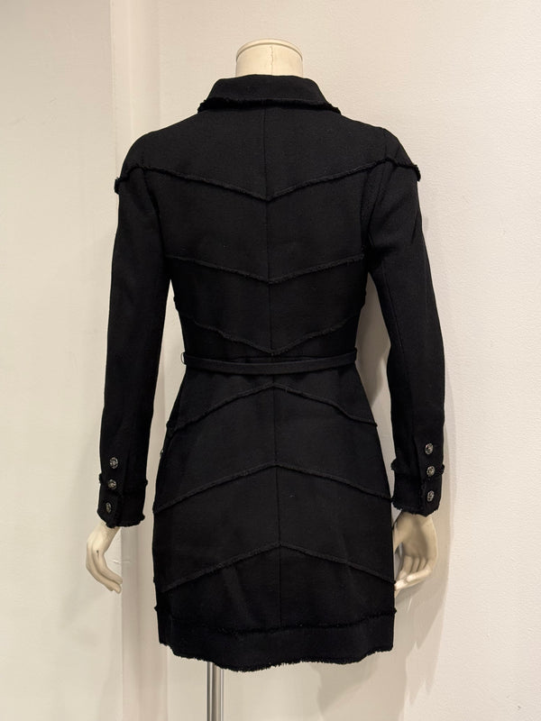 A/W2007 Chanel structured wool belted coat