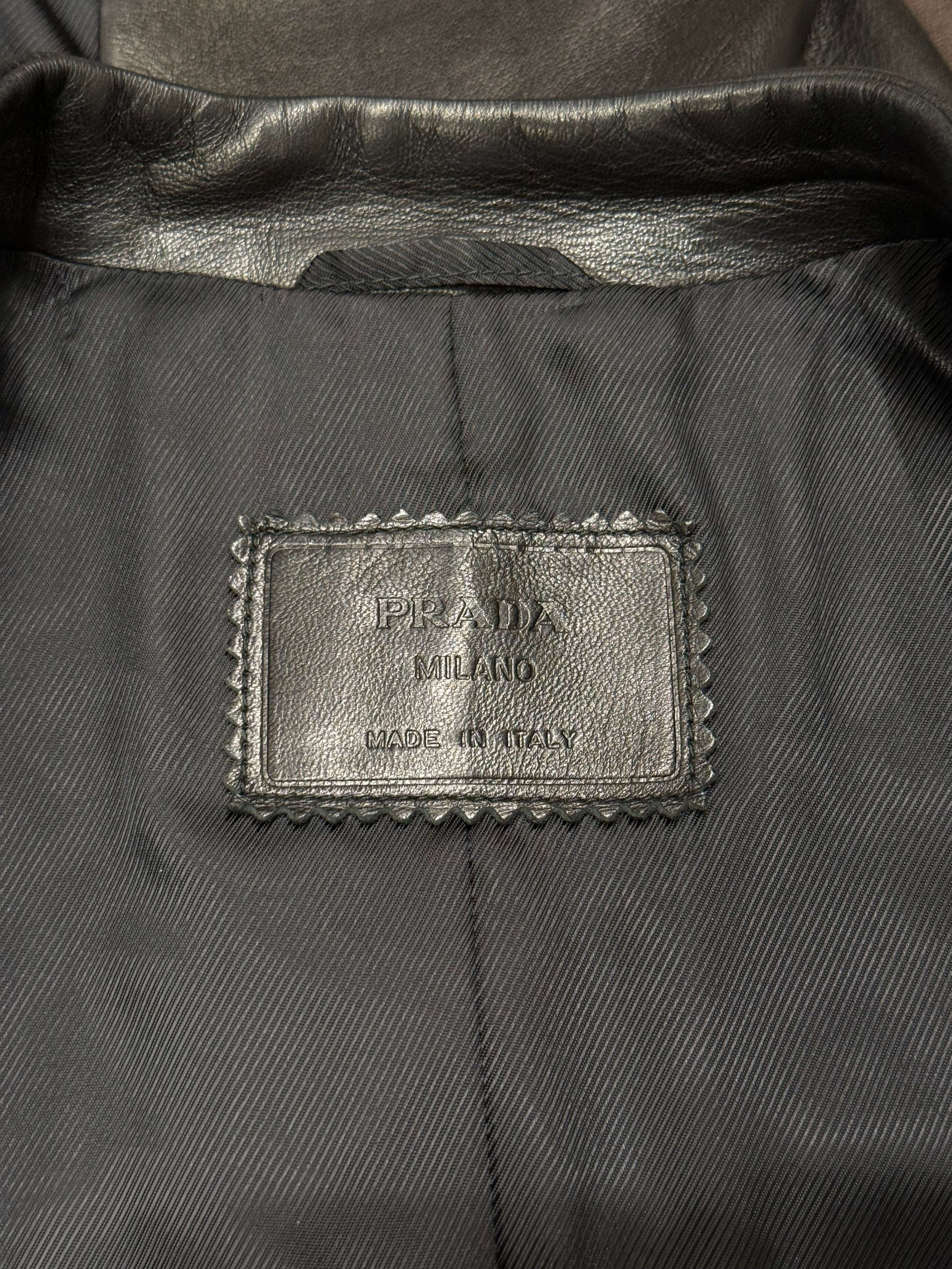 prada 1999 レザージャケット vintage archive prada 1999 レザーテーラードジャケット vintage archive｜Yahoo