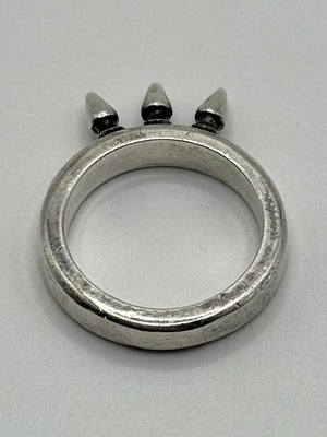 Chrome Hearts baby bell three spikes ring