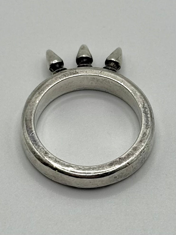 Chrome Hearts baby bell three spikes ring