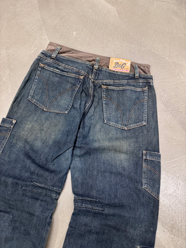 A/W2003 Dolce & Gabbana double waisted cargo pants