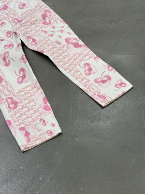 2000s Christian Dior by Galliano capri monogram pants