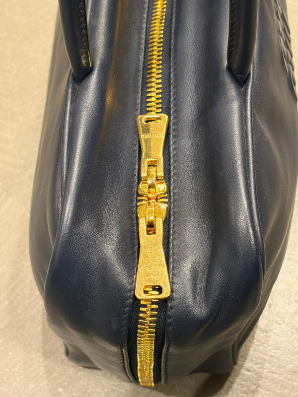 2020S Miu Miu leather bowling bag