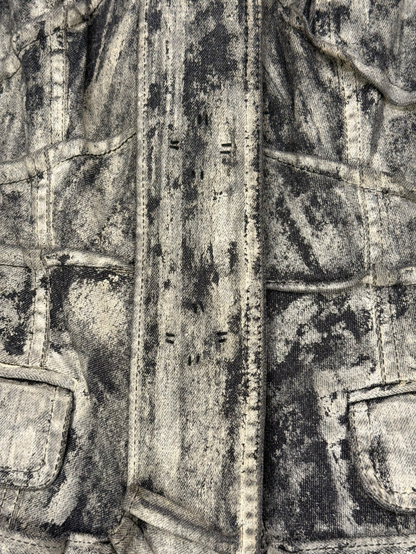 A/W2006 Christian Dior by John Galliano runway painted denim jacket