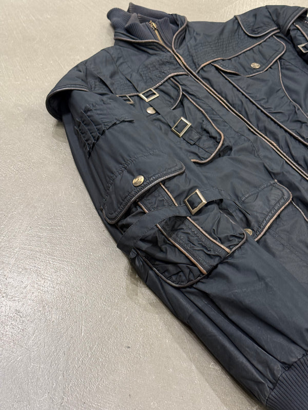 A/W2005 Cavalli soldier parachute bondage bomber jacket