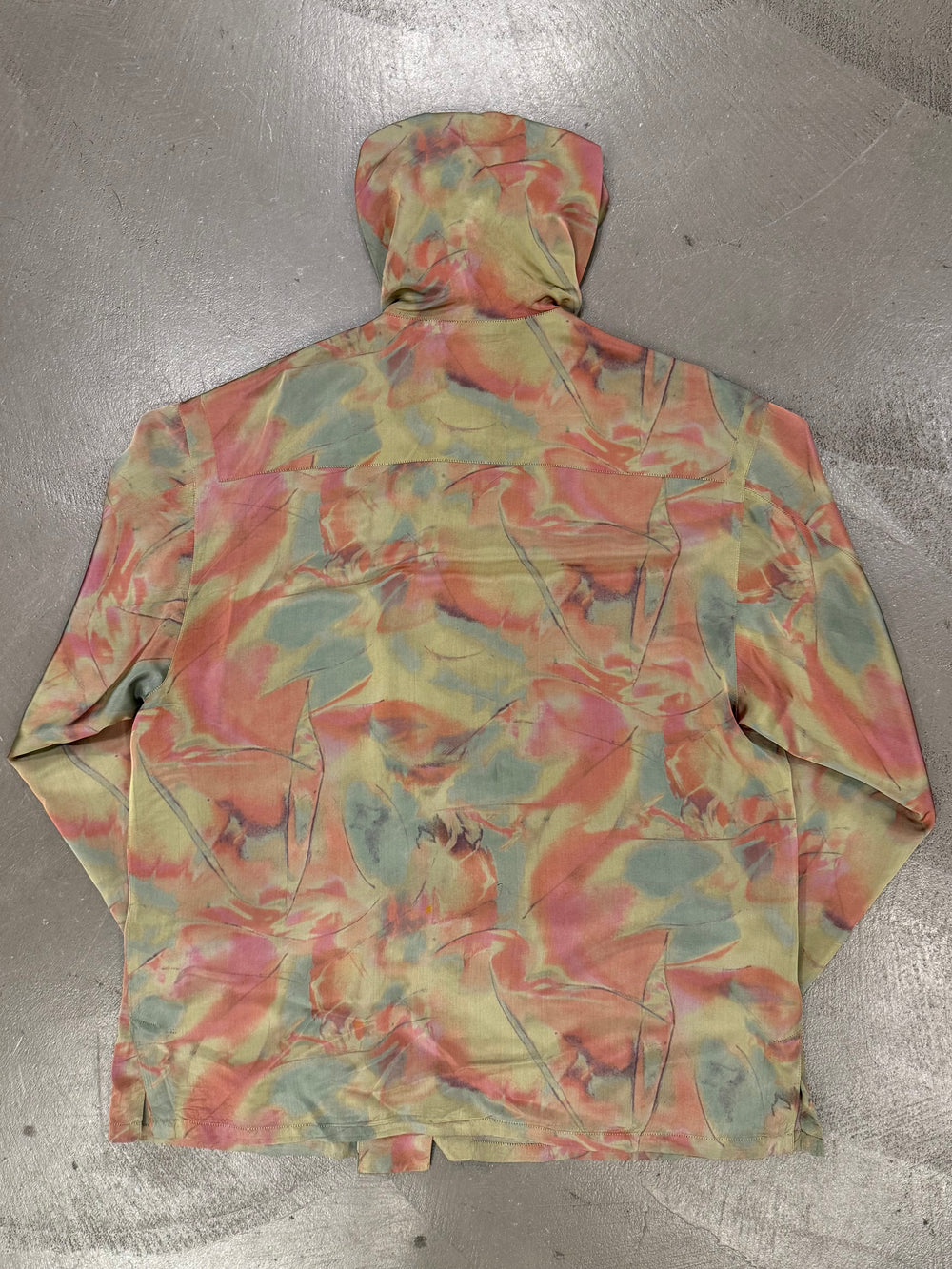1990s Emporio Armani iridescent camo coat