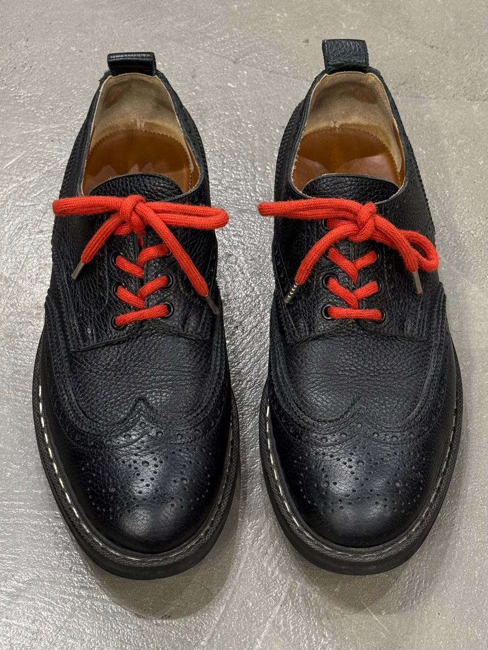 2010s Givenchy by Riccardo Tisci metal seam derby shoes