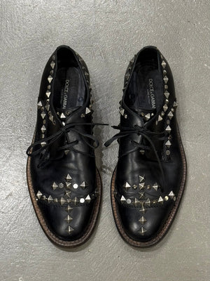 2000s Dolce & Gabbana studded metal derby