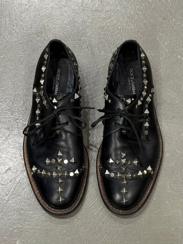 2000s Dolce & Gabbana studded metal derby