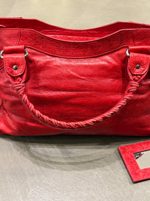 2000s Balenciaga Large City leather bag