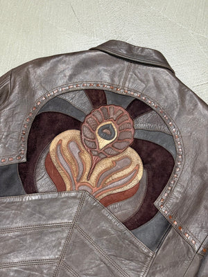 S/S2004 Gucci by Tom Ford runway western patchwork leather jacket