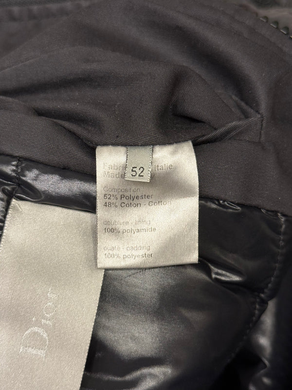 A/W2007 Dior by Hedi Slimane high neck zip up bomber jacket