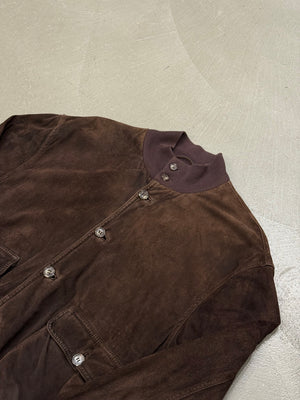 1990s Loro Piana suede bomber jacket