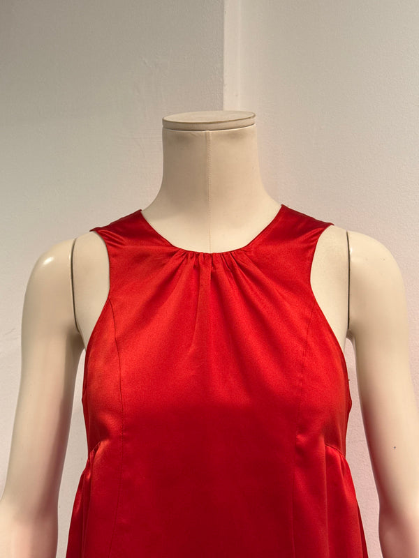 2008 Miu Miu bow detail sleeveless dress
