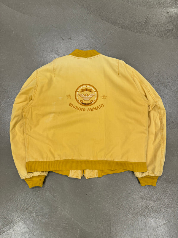 1990s Giorgio Armani faded bomber jacket