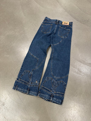 A/W2003 Dolce & Gabbana upside down waisted leg jeans