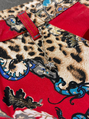 2000s Roberto Cavalli floral printed shorts