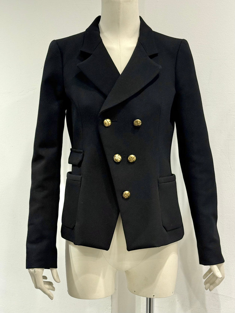 2008 Balenciaga by Ghesquiere asymmetric double breasted blazer