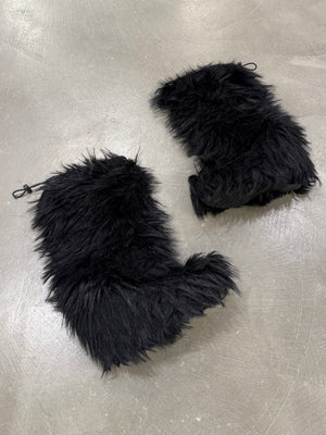 2000s Prada faux fur boots