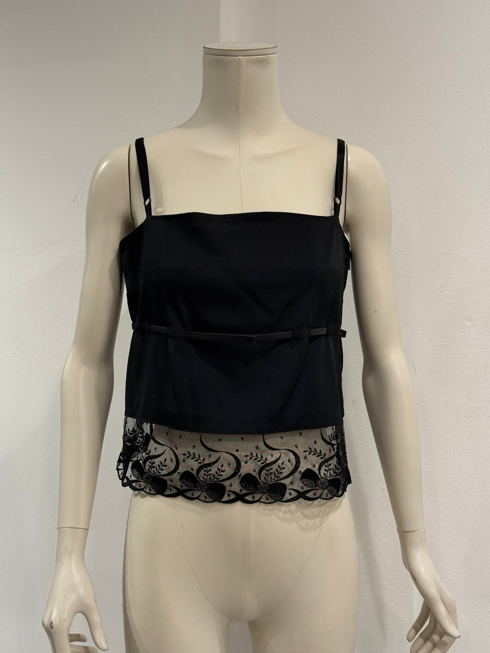 2000s Dolce & Gabbana lace hem top