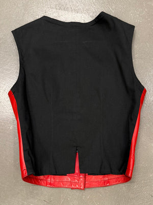2000s Plein Sud red leather vest