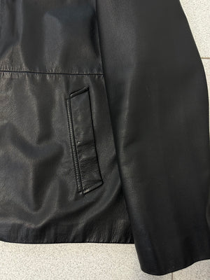 2000s Dolce & Gabbana black leather Jacket