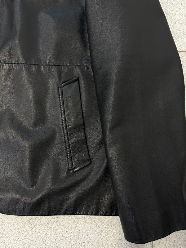 2000s Dolce & Gabbana black leather Jacket