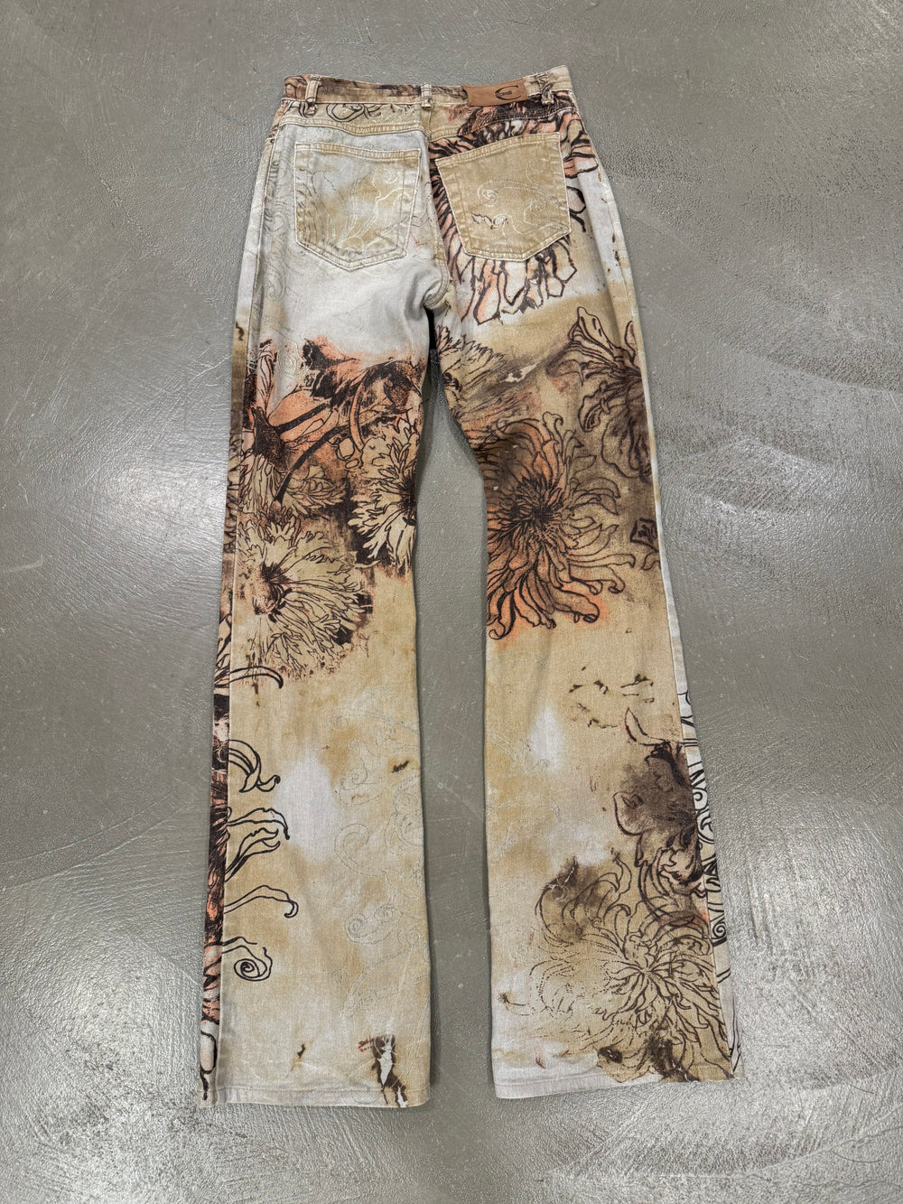 2000s Roberto Cavalli tattoo pants