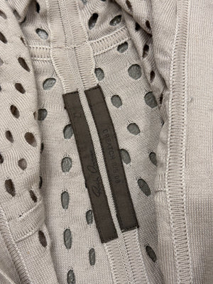 S/S2008 Rick Owens “Creatch” holed long cardigan