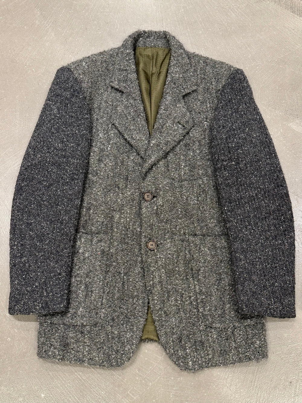 2000s Dolce & Gabbana hybrid wool jacket