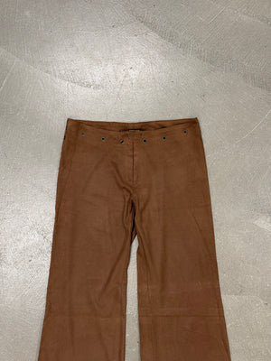 2000s Plein Sud suede set sleeveless top & pants