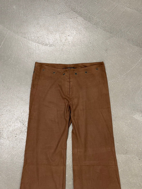 2000s Plein Sud suede set sleeveless top & pants