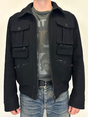 AW06 Dior by Hedi Slimane military bomber jacket