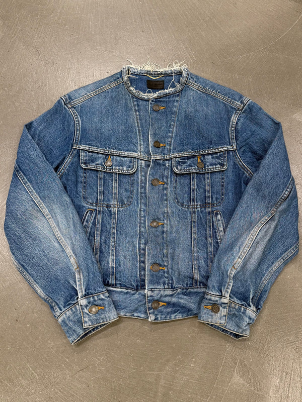 2020s Saint Laurent raw-cut denim jacket