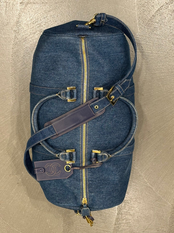 1996-1997 Chanel denim Boston bag